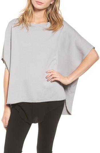 Women's Frank & Eileen Tee Lab Cotton Poncho, Size - Grey