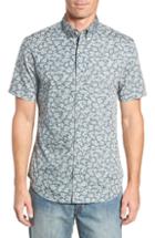Men's Reyn Spooner Country Kane Fit Sport Shirt, Size Large - Grey
