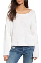 Women's Rails Kalani Star Sweater - White