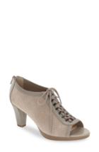 Women's Bella Vita 'lilo' Lace-up Peep Toe Bootie Ww - Grey