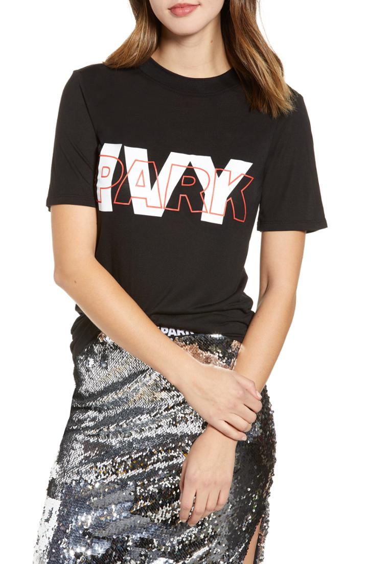 Women's Ivy Park Layered Logo Tee - Black