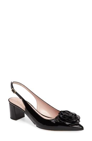 Women's Kate Spade New York Mercer Slingback Pump .5 M - Black