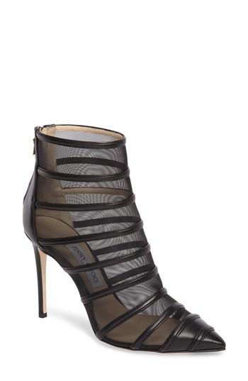 Women's Jimmy Choo Belle Mesh Bootie Us / 35eu - Black