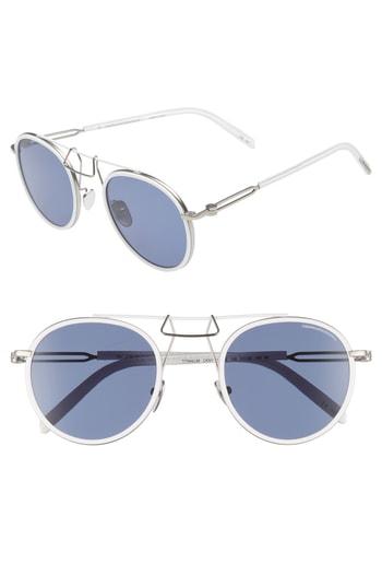 Women's Calvin Klein 51mm Round Sunglasses - White