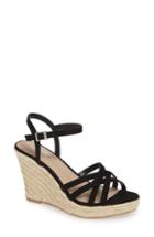 Women's Charles By Charles David Lorne Espadrille Wedge Sandal M - Black