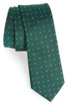 Men's The Tie Bar Geo Key Geometric Silk Tie, Size - Green