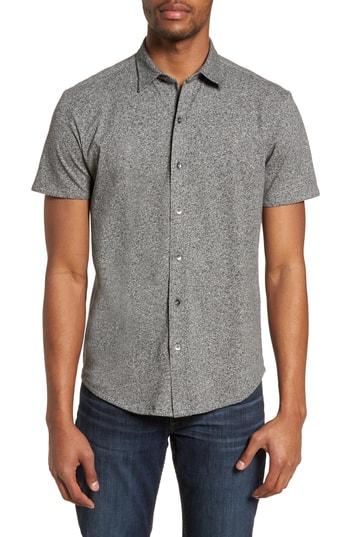 Men's W.r.k. 'metropolitan' Knit Short Sleeve Sport Shirt - Grey
