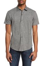 Men's W.r.k. 'metropolitan' Knit Short Sleeve Sport Shirt - Grey