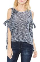 Women's Two By Vince Camuto Split Sleeve Cold Shoulder Top - Blue