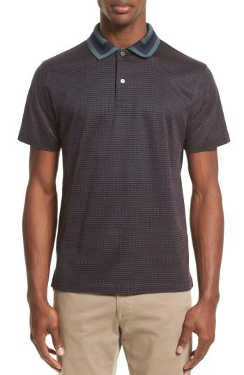Men's Paul Smith Micro Dot Polo - Blue