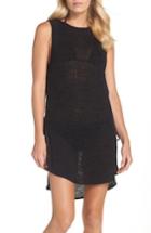 Women's Tommy Bahama Sweater Cover-up Tunic /x-large - Black