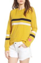 Women's Sundry Stripe Wool & Cashmere Sweater - Yellow