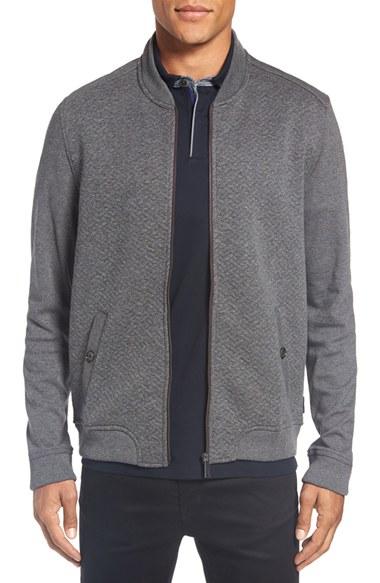 Men's Ted Baker London 'bruno' Trim Fit Quilted Baseball Jacket