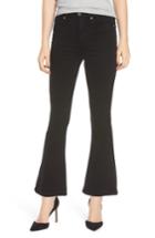 Women's Hudson Jeans Holly Pierced High Waist Crop Flare Jeans - Black