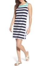 Women's Vineyard Vines Contrast Stripe Sleeveless Cotton Knit Dress - Blue