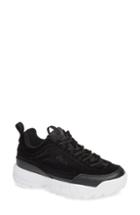 Women's Fila Disruptor Ii Premium Velour Sneaker M - Black