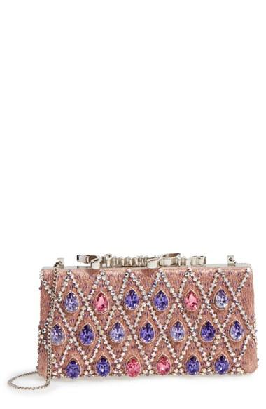 Jimmy Choo Celeste Logo Clasp Clutch -