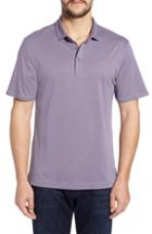 Men's Travis Mathew Fancy Solid Polo - Purple