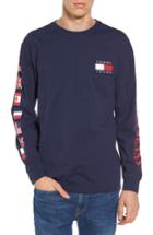 Men's Tommy Hilfiger 90s Long Sleeve T-shirt, Size - Blue