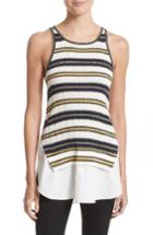 Women's Derek Lam 10 Crosby Layered Hem Cotton Tank - Blue