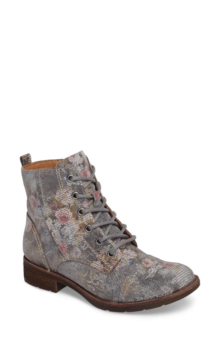 Women's Sofft Belton Cap Toe Combat Boot