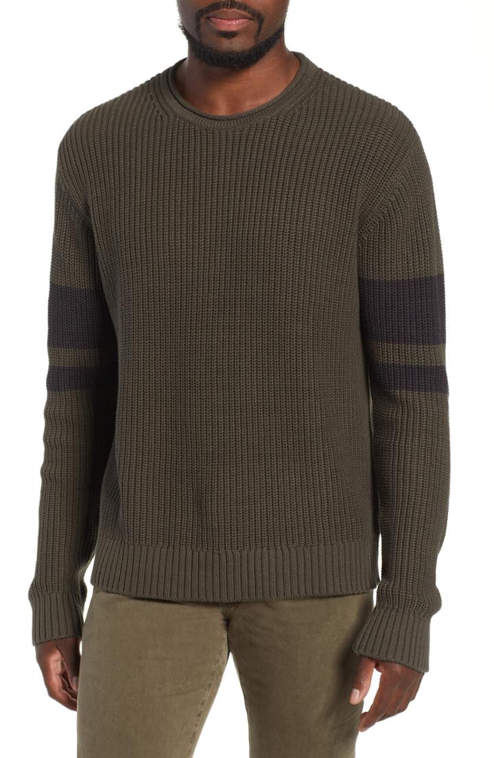 Men's Ag Jett Slim Fit Crewneck Sweater, Size - Green
