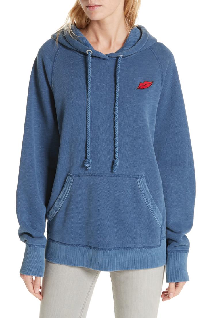Women's Rag & Bone Racer Hoodie - Blue