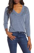 Women's Lucky Brand Printed Floral Top - Blue