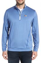 Men's Cutter & Buck Endurance Denver Broncos Fit Pullover, Size Medium - Blue