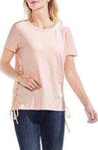 Women's Vince Camuto Side Lace-up Cotton Slub Top
