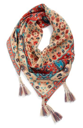 Women's Johnny Was Myra Silk Scarf, Size - Red