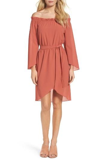 Women's Ali & Jay Get Me To The Greek Off The Shoulder Dress - Coral