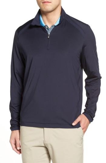 Men's Cutter & Buck Williams Half Zip Pullover, Size - Blue