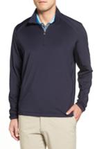 Men's Cutter & Buck Williams Half Zip Pullover, Size - Blue