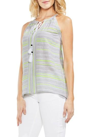 Women's Vince Camuto Cotton Blend Gauze Halter Top, Size - Green