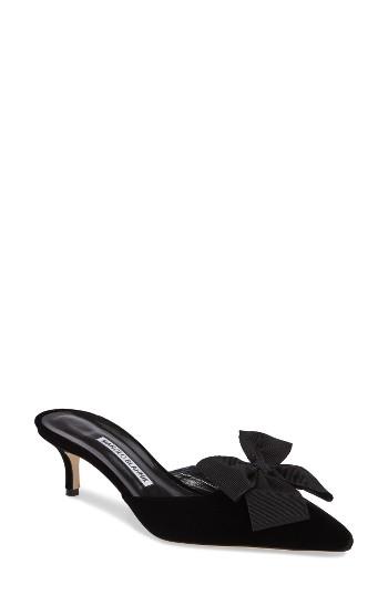 Women's Manolo Blahnik Copena Mule .5us / 35.5eu - Black