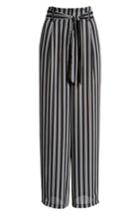 Women's Leith Tie Waist Culottes, Size - Black