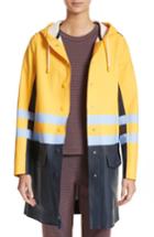 Women's Stutterheim X Marni Waterproof Hooded Raincoat - Blue