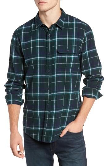 Men's 1901 Brushed Flannel Sport Shirt - Green