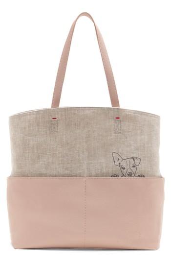 Ed Ellen Degeneres Henlee Canvas & Leather Tote - Pink