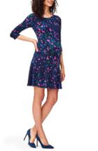 Women's Leota 'kelsey' Print Drop Waist Maternity Dress - Blue