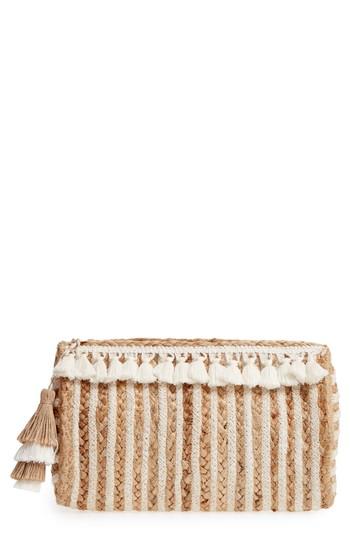 Shiraleah Mare Straw Clutch - Ivory