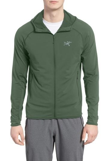 Men's Arc'teryx Adahy Performance Stretch Zip Hoodie - Green