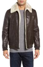 Men's Robert Graham Corson Genuine Shearling Jacket - Brown