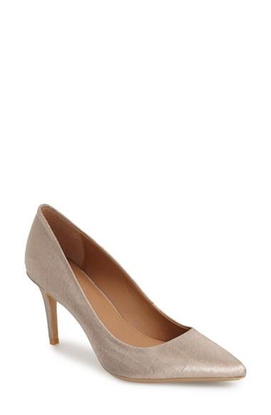 Women's Calvin Klein 'gayle' Pointy Toe Pump M - White