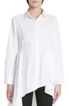 Women's Palmer/harding Portrait Open Collar Shirt Us / 8 Uk - White