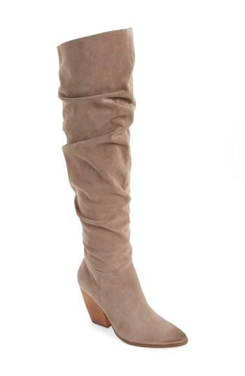 Women's Charles By Charles David Noelle Over The Knee Boot .5 M - Beige