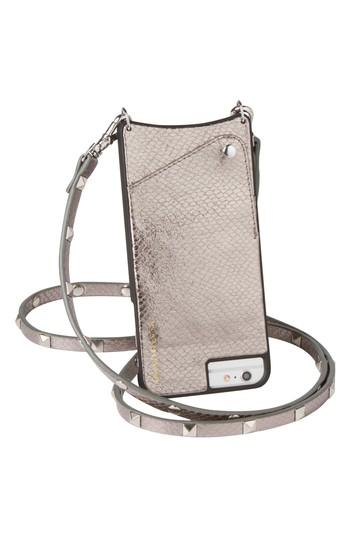 Bandolier Sarah Metallic Faux Snakeskin Iphone 6/7/8 & 6/7/8 Crossbody Case -