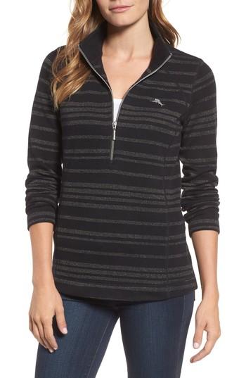 Women's Tommy Bahama Aruba Shazam Stripe Half-zip Pullover