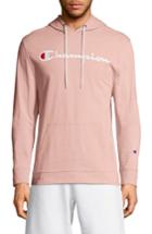 Men's Champion Embroidered Logo Hoodie - Pink